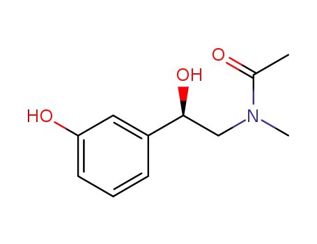 Molecular Structure of 58952-80-0 (N-Acetylphenylephrine)