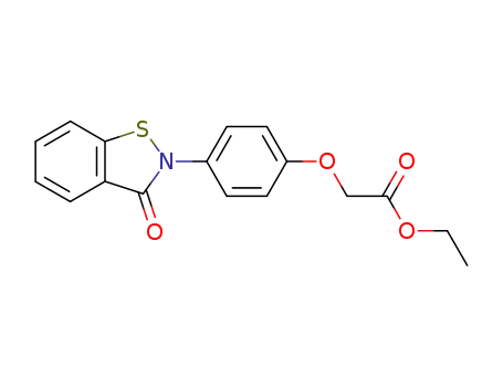 etile 4-(3-oxo-1,2-benzisotiazolin-2-il)fenossiacetato