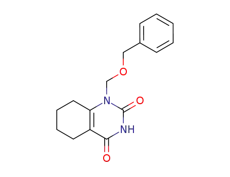 Molecular Structure of 160234-24-2 (1-(benzyloxymethyl)-1,2,3,4,5,6,7,8-octahydroquinazoline-2,4-dione)