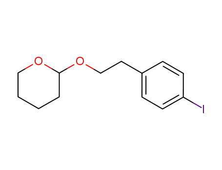 Molecular Structure of 163070-73-3 (2H-Pyran, tetrahydro-2-[2-(4-iodophenyl)ethoxy]-)