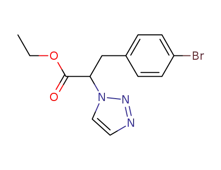ethyl 3-(4-bromophenyl)-2-(1H-1,2,3-triazol-1-yl)propanoate