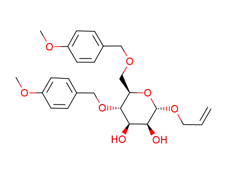 (2S,3S,4R,5S,6R)-2-Allyloxy-5-(4-methoxy-benzyloxy)-6-(4-methoxy-benzyloxymethyl)-tetrahydro-pyran-3,4-diol