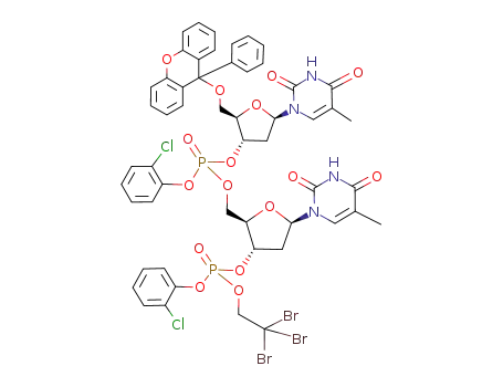 Molecular Structure of 79535-70-9 (C<sub>53</sub>H<sub>47</sub>Br<sub>3</sub>Cl<sub>2</sub>N<sub>4</sub>O<sub>16</sub>P<sub>2</sub>)