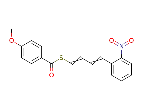 4-Methoxy-thiobenzoic acid S-[(1E,3E)-4-(2-nitro-phenyl)-buta-1,3-dienyl] ester
