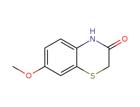 Molecular Structure of 22726-30-3 (7-METHOXY-1,4-BENZOTHIAZIN-3-ONE)