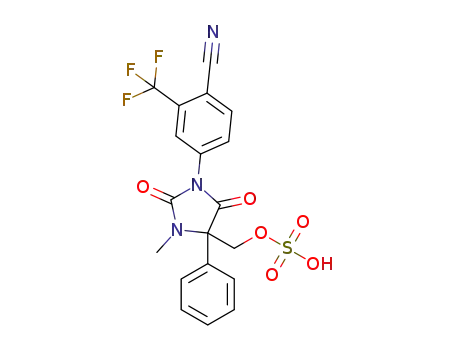 [1-(4-cyano-3-trifluoromethylphenyl)-2,5-dioxo-3-methyl-4-phenylimidazolidin-4-yl]methyl hydrogen sulfate