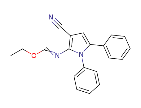 N-(3-cyano-1,5-diphenyl-1H-pyrrol-2-yl)-formimidic acid ethyl ester