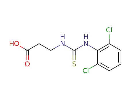Molecular Structure of 75257-71-5 (b-Alanine, N-[[(2,6-dichlorophenyl)amino]thioxomethyl]-)