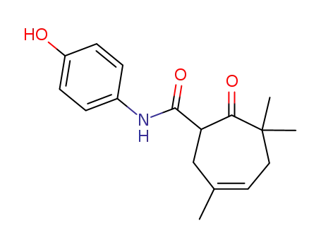 N-p-hydroxyphenyl-3,3,6-trimethyl-5-cyclohepten-2-one-1-carboxamide
