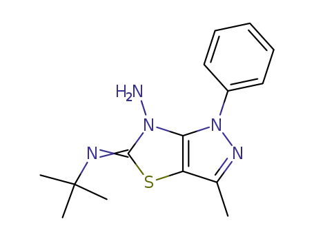 5-[(Z)-tert-Butylimino]-3-methyl-1-phenyl-1H-pyrazolo[3,4-d]thiazol-6-ylamine