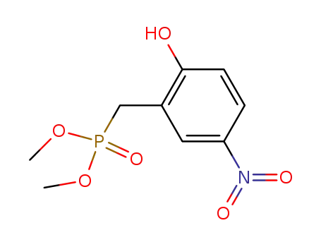 Molecular Structure of 84713-52-0 ((2-Hydroxy-5-nitro-benzyl)-phosphonic acid dimethyl ester)