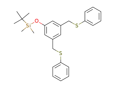 (3,5-Bis-phenylsulfanylmethyl-phenoxy)-tert-butyl-dimethyl-silane