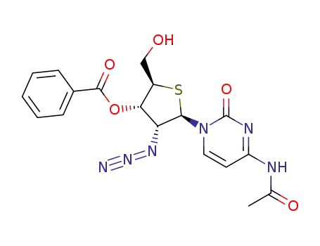 Cytidine, N-acetyl-2'-azido-2'-deoxy-4'-thio-, 3'-benzoate