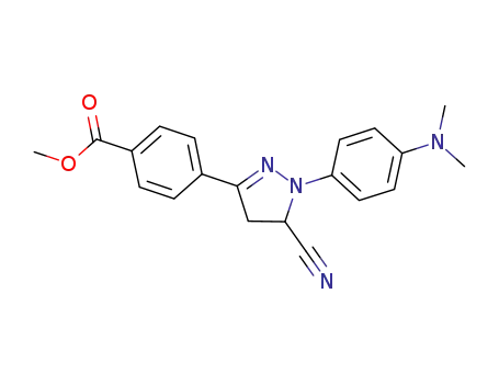methyl 4-(5-cyano-1-(4-(dimethylamino)phenyl)-4,5-dihydro-1H-pyrazol-3-yl)benzoate