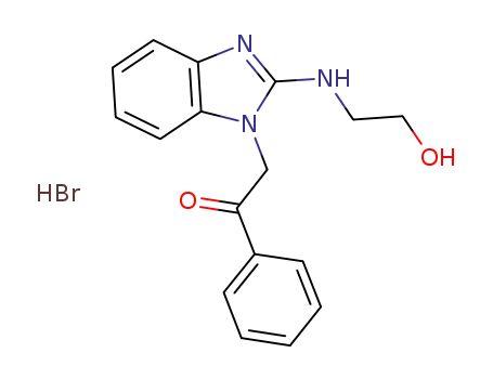 2-(2-hydroxyethylamino)-1-phenacylbenzimidazole hydrobromide