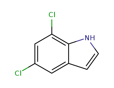 Molecular Structure of 4792-72-7 (5,7-DICHOROINDOLE)