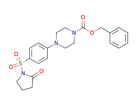 4-[4-(2-Oxo-pyrrolidine-1-sulfonyl)-phenyl]-piperazine-1-carboxylic acid benzyl ester