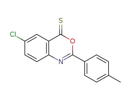 6-chloro-2-p-tolyl-4H-benzo[d][1,3]oxazin-4-thione