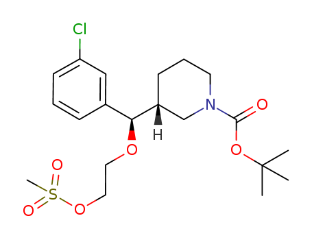 3-[(3-Chloro-phenyl)-(2-methanesulfonyloxy-ethoxy)-methyl]-piperidine-1-carboxylic acid tert-butyl ester