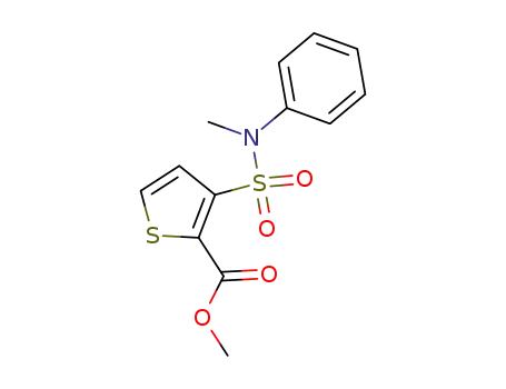 Molecular Structure of 140947-38-2 (methyl 3-[methyl(phenyl)sulfamoyl]thiophene-2-carboxylate)