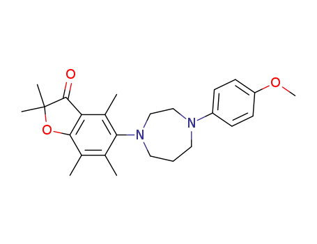 5-[4-(4-methoxyphenyl)-1,4-diazepan-1-yl]-2,2,4,6,7-pentamethyl-1-benzofuran-3(2H)-one