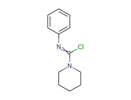 Molecular Structure of 30543-37-4 (1-Piperidinecarboximidoyl chloride, N-phenyl-)