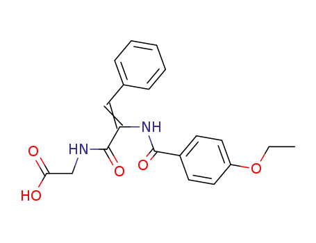 N-(alpha,beta-Didehydro-N-(4-ethoxybenzoyl)phenylalanyl)glycine