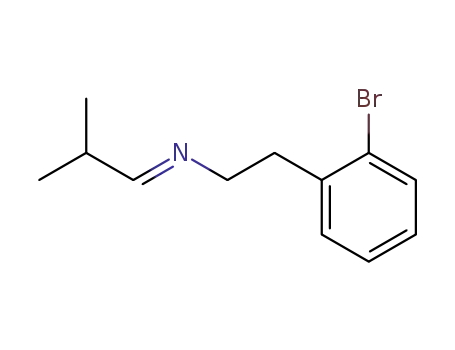 Molecular Structure of 164020-61-5 (2-bromo-N-(2-methylpropylidene)benzeneethanamine)