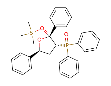 (2R,3R,5S)-2,5-Diphenyl-3-diphenylphosphinoyl-2-trimethylsilyloxytetrahydrofuran