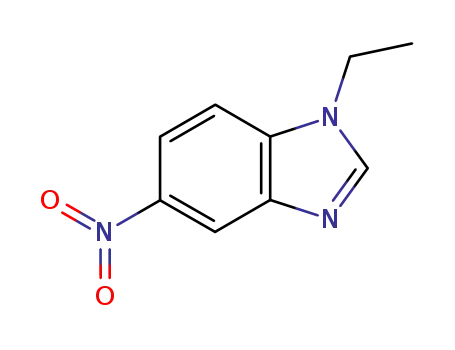 Molecular Structure of 90349-15-8 (1H-Benzimidazole,1-ethyl-5-nitro-(9CI))
