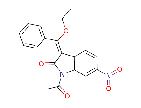 (E)-1-acetyl-3-(ethoxy-phenyl-methylene)-6-nitroindolin-2-one