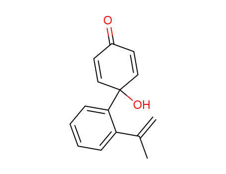 Molecular Structure of 148517-67-3 (4-hydroxy-4-(2'-isopropenylphenyl)-2,5-cyclohexadienone)