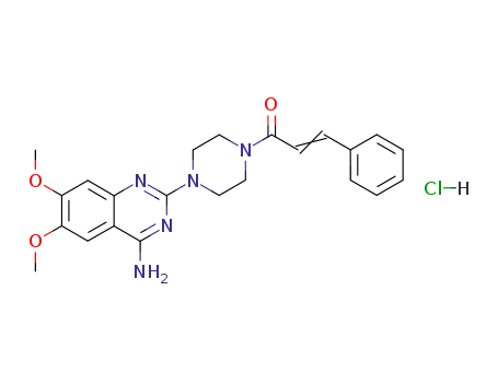 4-amino-2-(4-cinnamoylpiperazino)-6,7-dimethoxyquinazoline hydrochloride