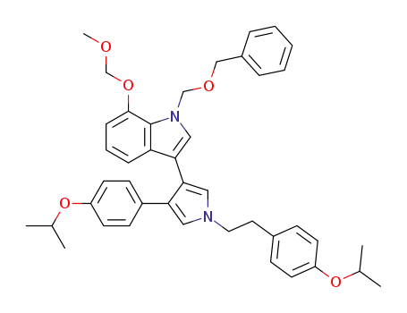 3-(1-benzyloxymethyl-7-methoxymethoxyindol-3-yl)-4-(4-isopropoxyphenyl)-1-[2-(4-isopropoxyphenyl)ethyl]-1H-pyrrole