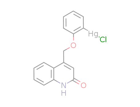 Molecular Structure of 1252026-32-6 (4-(2-chloromercury-phenoxymethyl)-azachromene-2-one)