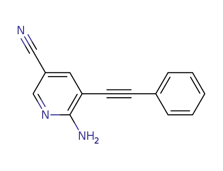 6-amino-5-(phenylethynyl)-3-pyridinecarbonitrile