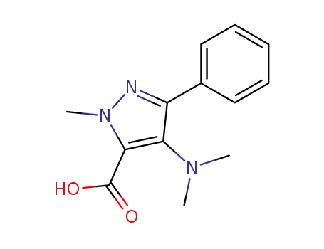 5-Pyrazolecarboxylic acid, 4-(dimethylamino)-1-methyl-3-phenyl-
