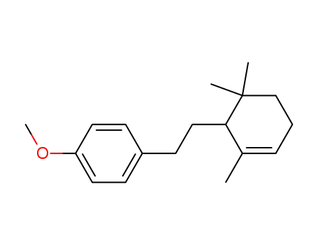 3-(p-methoxyphenylethyl)-2,4,4-trimethylcyclohex-1-ene
