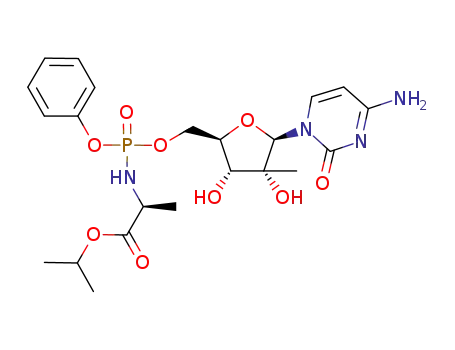 5'-O-[[[(1S)-1-methyl-2-(1-methylethoxy)-2-oxoethyl]amino]phenoxyphosphinyl]-2'-C-methylcytidine