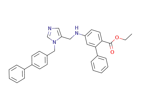 [1,1'-Biphenyl]-2-carboxylic acid,
5-[[[1-([1,1'-biphenyl]-4-ylmethyl)-1H-imidazol-5-yl]methyl]amino]-, ethyl
ester