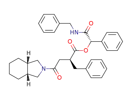 (1S)-2-Oxo-1-phenyl-2-[(phenylmethyl)amino]ethyl (alphaS,3aR,7aS)-octahydro-gamma-oxo-alpha-(phenylmethyl)-2H-isoindole-2-butanoate