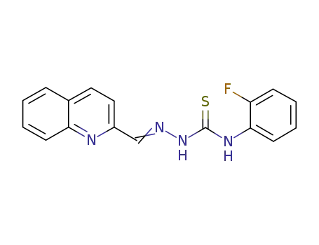 N-(2-fluorophenyl)-2-(quinolin-2-ylmethylene)hydrazinecarbothioamide