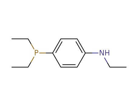 Molecular Structure of 87981-12-2 (Benzenamine, 4-(diethylphosphino)-N-ethyl-)