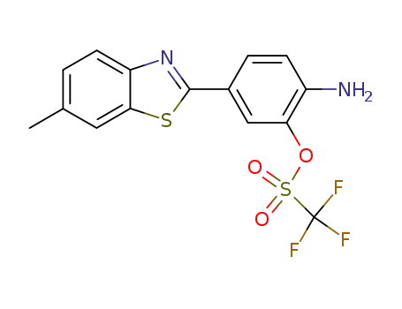 Methanesulfonic acid, trifluoro-,
2-amino-5-(6-methyl-2-benzothiazolyl)phenyl ester