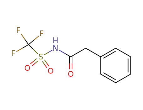 trifluoro-N-(2-phenylacetyl)methanesulfonamide