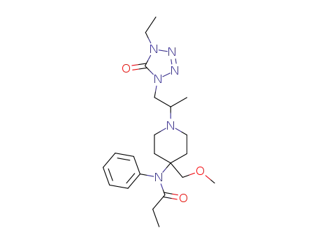 N-<1-<2-(4-ethyl-4,5-dihydro-5-oxo-1H-tetrazol-1-yl)propyl>-4-(methoxymethyl)-4-piperidinyl>-N-phenylpropanamide