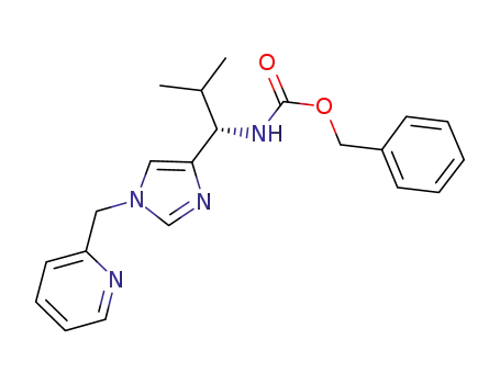 (S)-benzyl 2-methyl-1-[1-(pyridin-2-ylmethyl)-1H-imidazol-4-yl]propylcarbamate