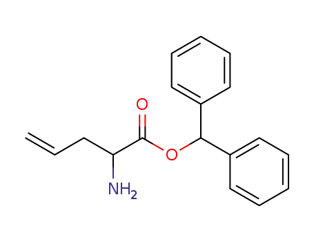Molecular Structure of 138246-14-7 (2RS-2-aminopent-4-enoic acid benzhydryl ester)
