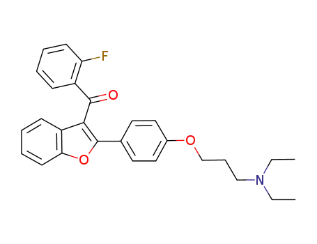 2-[4'-(3-diethylaminopropoxy)phenyl]-3-(2-fluorobenzoyl)benzofuran