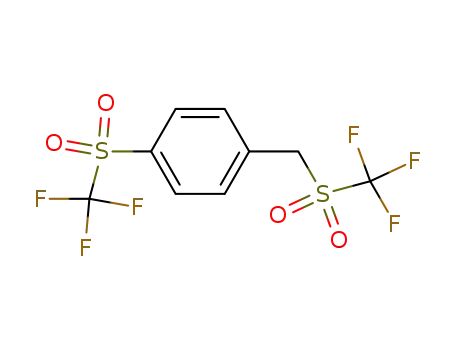Benzene, 1-[(trifluoromethyl)sulfonyl]-4-[[(trifluoromethyl)sulfonyl]methyl]-